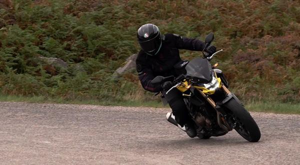 Honda CB500F riding shot